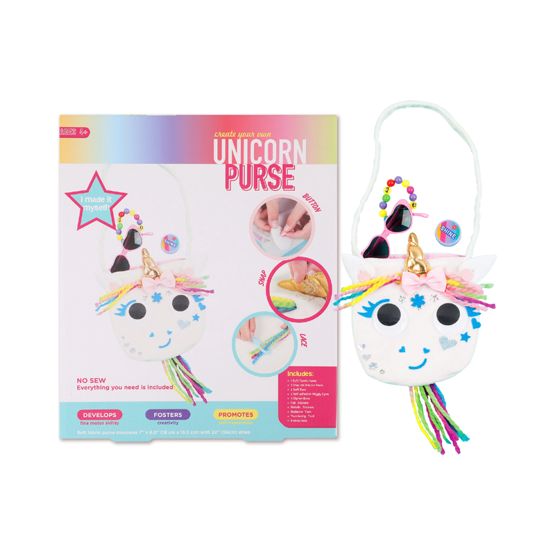 Bréagán Cruthaitheach Páistí Unicorn Purse