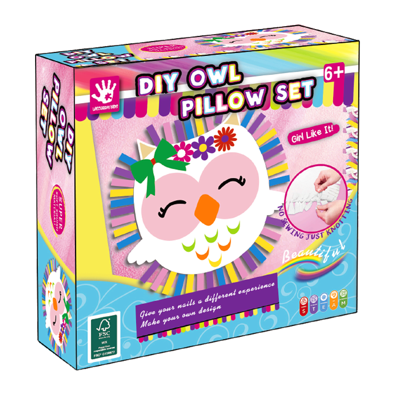 Socraigh Kit Bréagán Cniotála Pillow Owl Diy